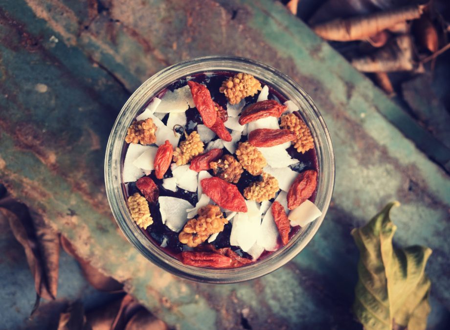 Blueberry Acai Chia Seed Pudding