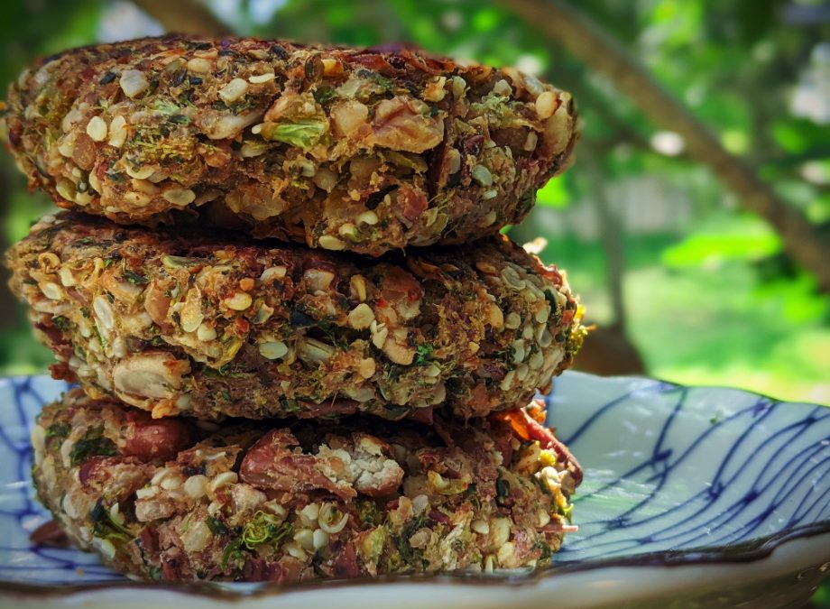 Vegan Broccoli Hemp Burgers