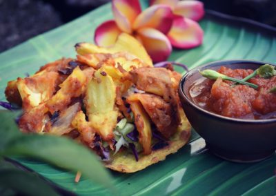 Vegan Jackfruit “Chick Tacos With Homemade BBQ Sauce