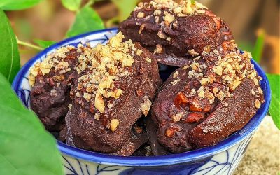 Chocolate-Covered Cashew Butter Stuffed Dates