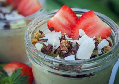 Fluffy Vegan Kiwi Mousse