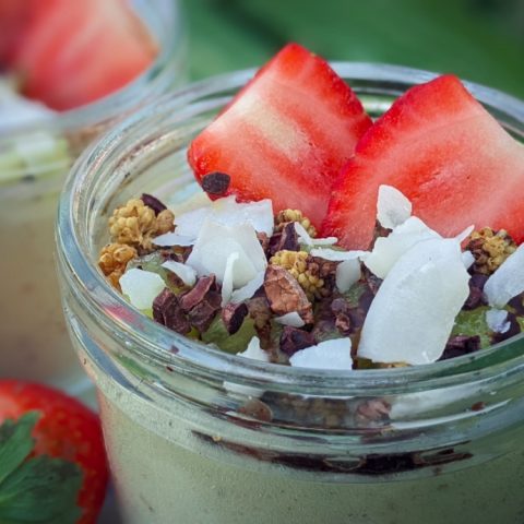 Fluffy Vegan Kiwi Mousse